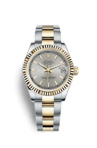 Rolex - 178273-0011  Datejust 31 Rolesor Yellow Fluted / Oyster / Silver