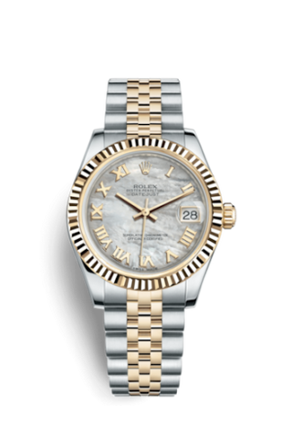 Rolex - 178273-0016  Datejust 31 Rolesor Yellow Fluted / Jubilee / MOP Roman