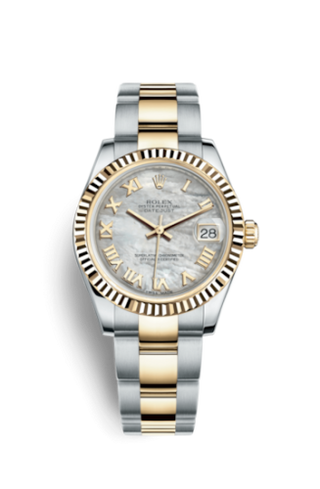 Rolex - 178273-0037  Datejust 31 Rolesor Yellow Fluted / Oyster / MOP Roman