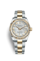 Rolex Datejust 31 White Gold Diamond / President / Dark Rhodium Floral (178273-0037)