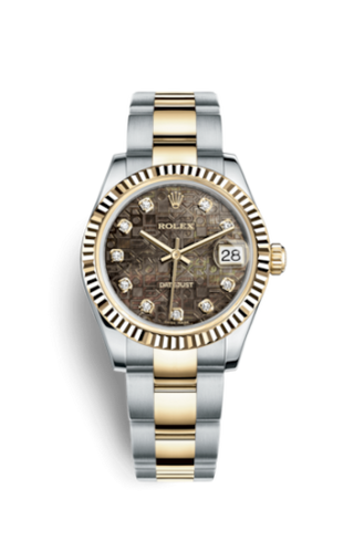 Rolex - 178273-0061  Datejust 31 Rolesor Yellow Fluted / Oyster / Black MOP Computer