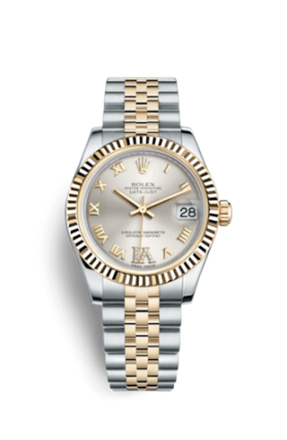 Rolex - 178273-0091  Datejust 31 Rolesor Yellow Fluted / Jubilee / Silver Roman