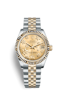 Rolex Datejust 31 Yellow Gold Domed / Oyster / Champagne (178273-0092)