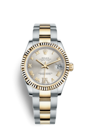 Rolex - 178273-0094  Datejust 31 Rolesor Yellow Fluted / Oyster / Silver Roman