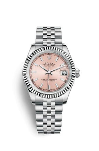 Rolex - 178274-0012  Datejust 31 Stainless Steel Fluted / Jubilee / Pink