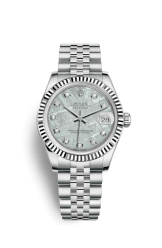 Rolex - 178274-0016  Datejust 31 Stainless Steel Fluted / Jubilee / Meteorite