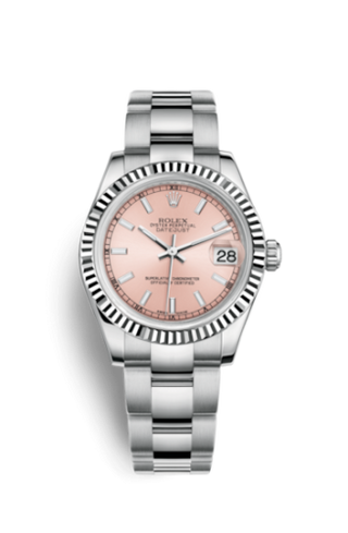 Rolex - 178274-0027  Datejust 31 Stainless Steel Fluted / Oyster / Pink