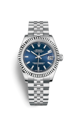 Rolex - 178274-0037  Datejust 31 Stainless Steel Fluted / Jubilee / Blue