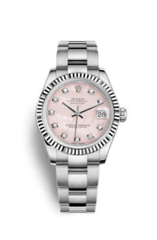 Rolex - 178274-0040  Datejust 31 Stainless Steel Fluted / Oyster / Pink MOP