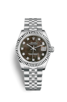 Rolex Datejust 31 Stainless Steel Domed / Oyster / Rhodium Roman (178274-0046)