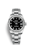 Rolex Datejust 31 Rolesor Fluted Diamond / Jubilee / Olive Roman (178274-0058)