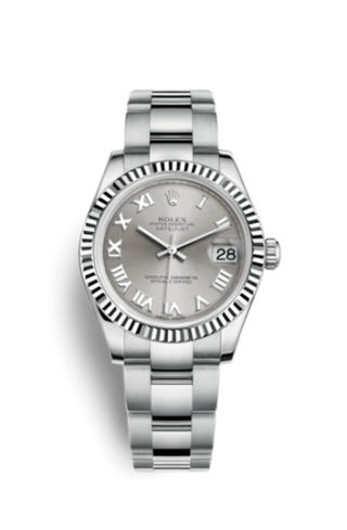 Rolex - 178274-0062  Datejust 31 Stainless Steel Fluted / Oyster / Rhodium Roman