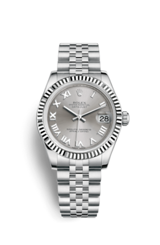 Rolex - 178274-0063  Datejust 31 Stainless Steel Fluted / Jubilee / Rhodium Roman