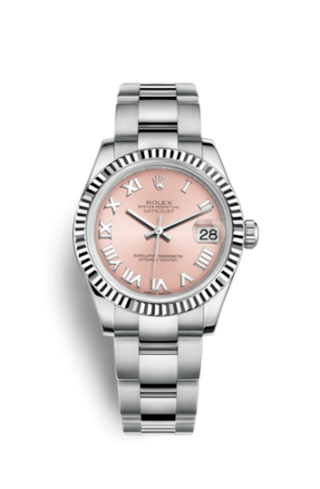 Rolex - 178274-0076  Datejust 31 Stainless Steel Fluted / Oyster / Pink Roman