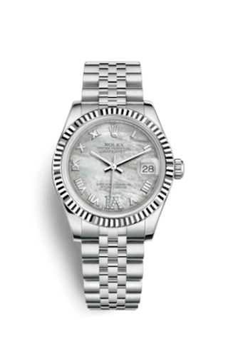 Rolex - 178274-0086  Datejust 31 Stainless Steel Fluted / Jubilee / MOP Roman