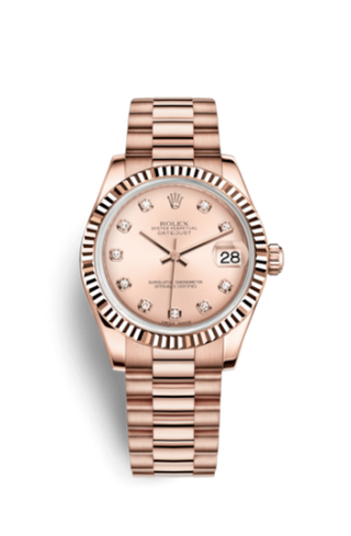 Rolex - 178275f-0008  Datejust 31 Everose Fluted / President / Pink Diamonds