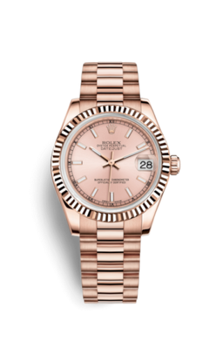 Rolex - 178275f-0017  Datejust 31 Everose Fluted / President / Pink