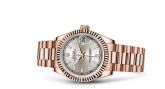 Rolex - 178275f-0018  Datejust 31 Everose Fluted / President / Silver