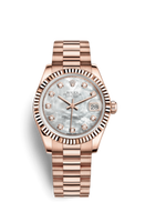 Rolex Datejust 31 Stainless Steel Diamond / Oyster / Bronze - Roman (178275f-0025)