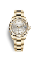 Rolex Datejust 31 Stainless Steel Domed Diamond / Oyster / White (178278-0037)