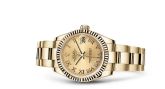 Rolex - 178278-0115  Datejust 31 Yellow Gold Fluted / Oyster / Champagne Roman