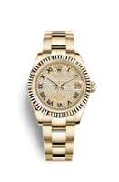 Rolex Datejust 31 Rolesor Yellow Diamond / Oyster / White Roman (178278-0135)