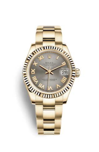 Rolex - 178278-0136  Datejust 31 Yellow Gold Fluted / Oyster / Steel Roman