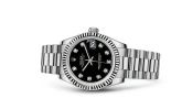 Rolex - 178279-0017  Datejust 31 White Gold Fluted / President / Black Diamond