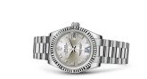 Rolex - 178279-0081  Datejust 31 White Gold Fluted / President / Silver Roman