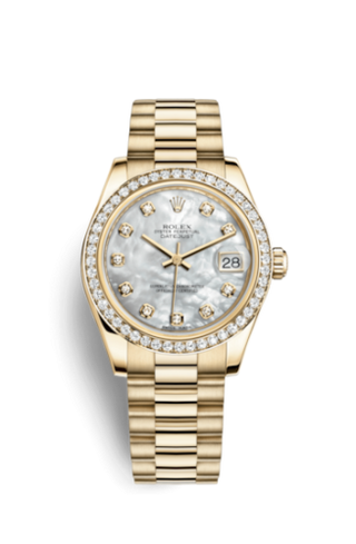 Rolex - 178288-0001  Datejust 31 Yellow Gold Diamond / President / MOP