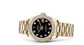 Rolex - 178288-0011  Datejust 31 Yellow Gold Diamond / President / Black Diamond