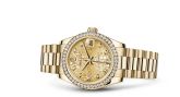 Rolex - 178288-0021  Datejust 31 Yellow Gold Diamond / President / Champagne Computer