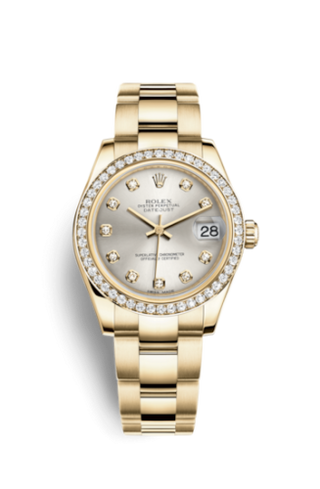 Rolex - 178288-0029  Datejust 31 Yellow Gold Diamond / Oyster / Silver Diamond