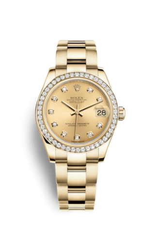 Rolex - 178288-0041  Datejust 31 Yellow Gold Diamond / Oyster / Champagne Diamond