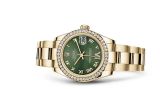 Rolex - 178288-0055  Datejust 31 Yellow Gold Diamond / Oyster / Olive Roman