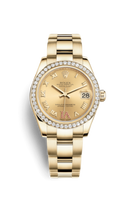 Rolex Datejust 31 Rolesor Everose Fluted / Oyster / Pink Roman (178288-0065)