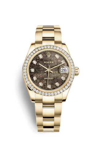 Rolex - 178288-0066  Datejust 31 Yellow Gold Diamond / Oyster / Black MOP Computer