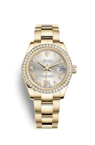 Rolex - 178288-0067  Datejust 31 Yellow Gold Diamond / Oyster / Silver Roman