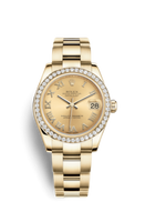 Rolex Datejust 31 Rolesor Yellow Domed Diamond / Oyster / Champagne Computer (178288-0077)