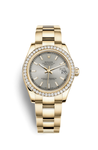 Rolex - 178288-0083  Datejust 31 Yellow Gold Diamond / Oyster / Silver