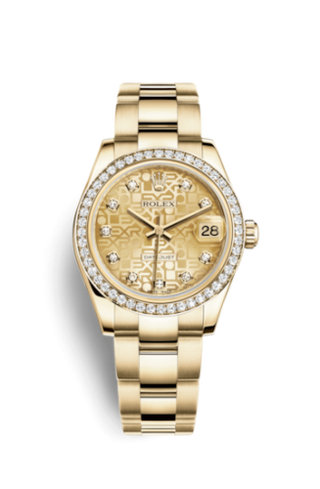 Rolex - 178288-0084  Datejust 31 Yellow Gold Diamond / Oyster / Champagne Computer