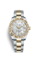 Rolex Datejust 31 Yellow Gold Diamond / President / Black (178313-0032)