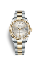 Rolex Datejust 31 Yellow Gold Diamond / Oyster / Champagne Diamonds Rubies (178313-0051)