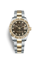 Rolex Datejust 31 Rolesor Yellow Diamond / Jubilee / Black Diamond (178313-0064)