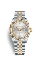 Rolex Datejust 31 Rolesor Yellow Fluted / Jubilee / Champagne Computer (178313-0074)