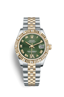 Rolex Datejust 31 Rolesor Yellow Fluted / Oyster / Champagne Computer (178313-0075)