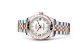 Rolex - 178341-0001  Datejust 31 Rolesor Everose Domed Diamond / Jubilee / White Roman