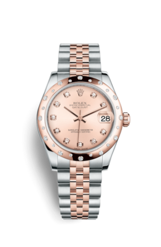 Rolex - 178341-0002  Datejust 31 Rolesor Everose Domed Diamond / Jubilee / Pink Diamond