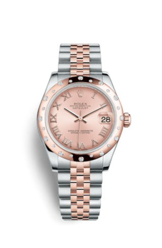 Rolex - 178341-0003  Datejust 31 Rolesor Everose Domed Diamond / Jubilee / Pink Roman