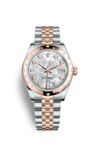 Rolex - 178341-0004  Datejust 31 Rolesor Everose Domed Diamond / Jubilee / MOP